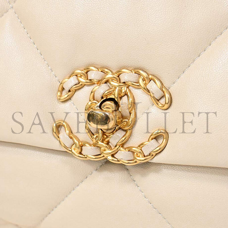 CHANEL MASTER 19 BAG MEDIUM CHAIN FLIP APRICOT AS1161 (30*20*10cm)